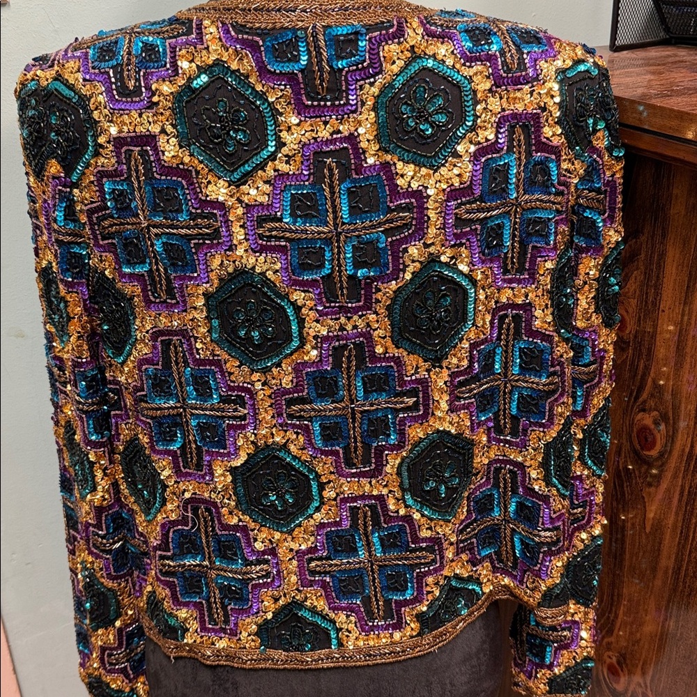 Embellished Multicolor Jacket - Picture 2 of 3